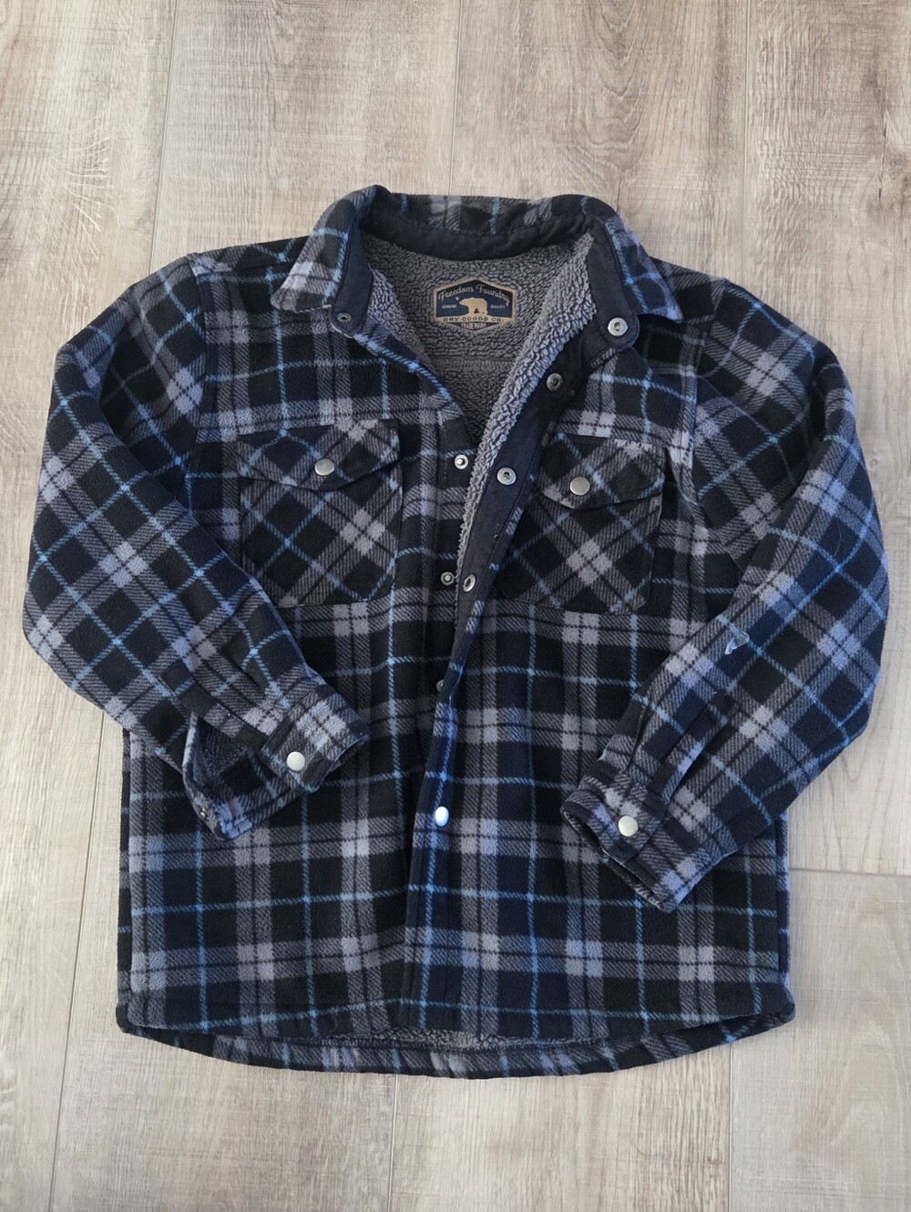 Freedom Foundry Super Plush Sherpa-Lined Flannel Shirt Jacket